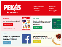 Tablet Screenshot of pekas.se